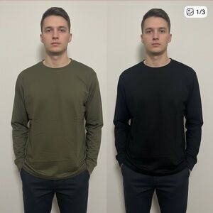 002 SHRRTS: 2 piece Evolution long sleeves shirt size M